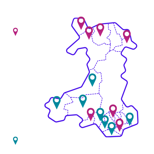 Every county we’ve visited so far!