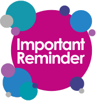 Important reminder